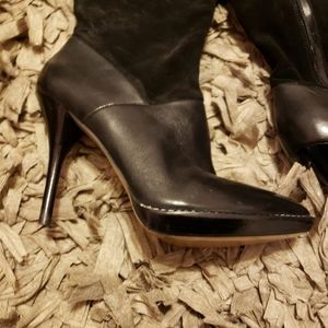 Nine West Leather High Heel Boots Size 9